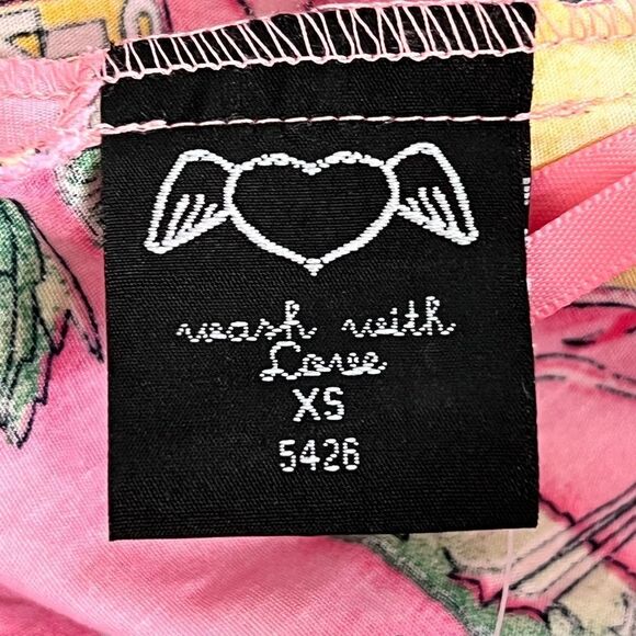 Hell Bunny Maxine Flamingo Sunset Skirt size XS - Picture 6 of 8